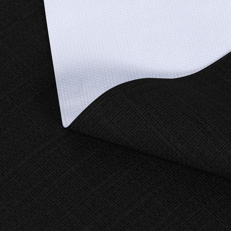 sancua 100% Waterproof Rectangle PVC Tablecloth - 70 x 90 Inch - Oil Proof Spill Proof Vinyl Table Cloth, Wipe Clean Table Cover for Dining Tables, Buffet Parties and Camping, Black