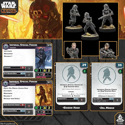 Asmodee Star Wars: Legion Imperial Special Forces - Tabletop Miniatures Game Strategy Game for Kids and Adults Ages 14+ 2 Players 90 Min Playtime