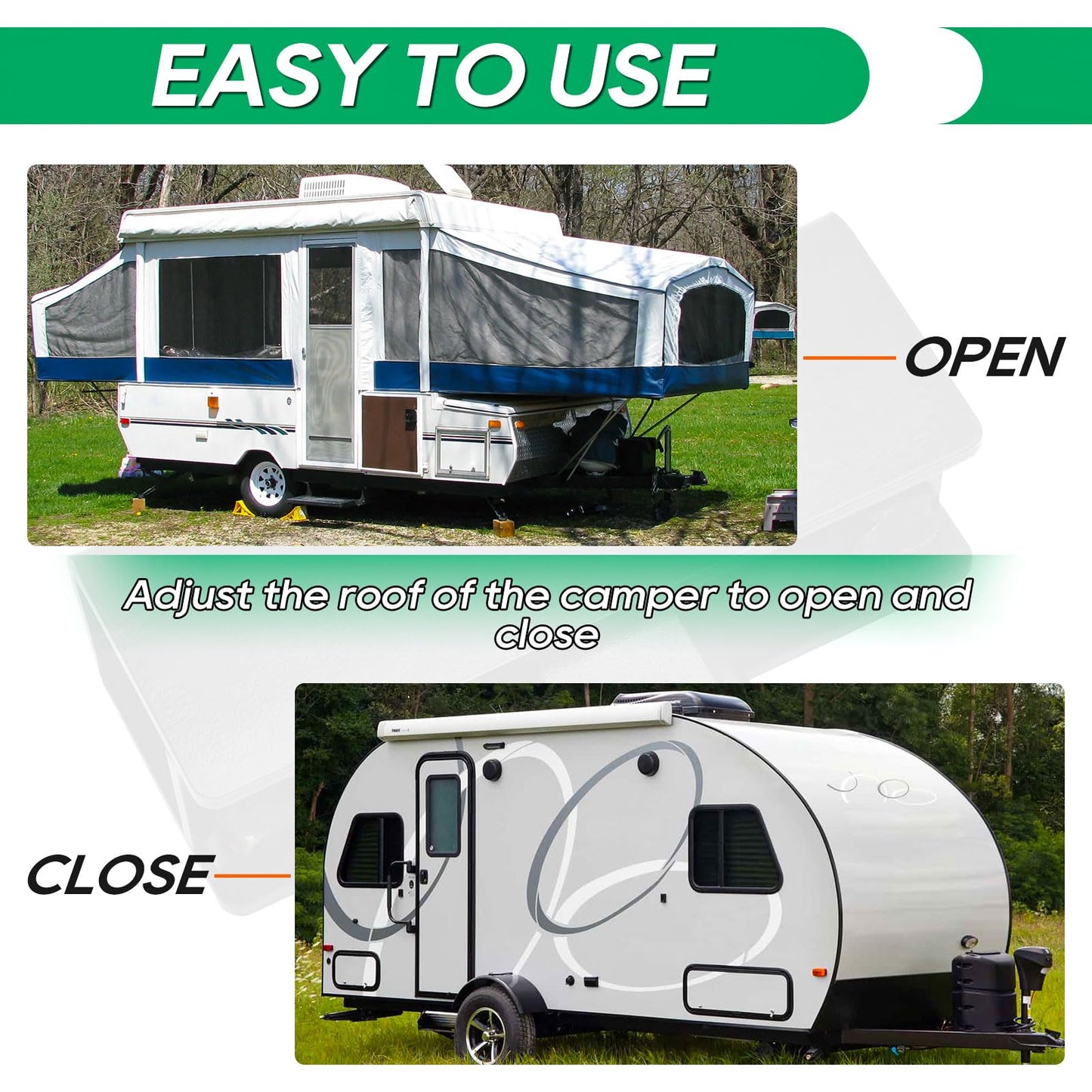 AUTOVIC Pop Up Camper Acme Drawbar Kit with Nut and Threaded Rod，Acme Nut Whiffle Tree for Coleman Fleetwood Pop-Up Camper Lift Systems Pop up Camper Accessories for Pop Up Tent Camper Lift
