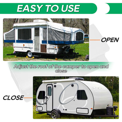 AUTOVIC Pop Up Camper Acme Drawbar Kit with Nut and Threaded Rod，Acme Nut Whiffle Tree for Coleman Fleetwood Pop-Up Camper Lift Systems Pop up Camper Accessories for Pop Up Tent Camper Lift