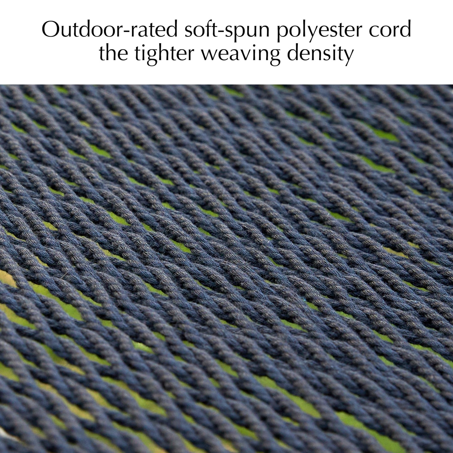 PNAEUT Double Rope Hammocks for Outside, Handwoven Double Caribbean Hammock with Spreader Bar for Outdoor Indoor, Max 600 lbs Capacity (Abyss)