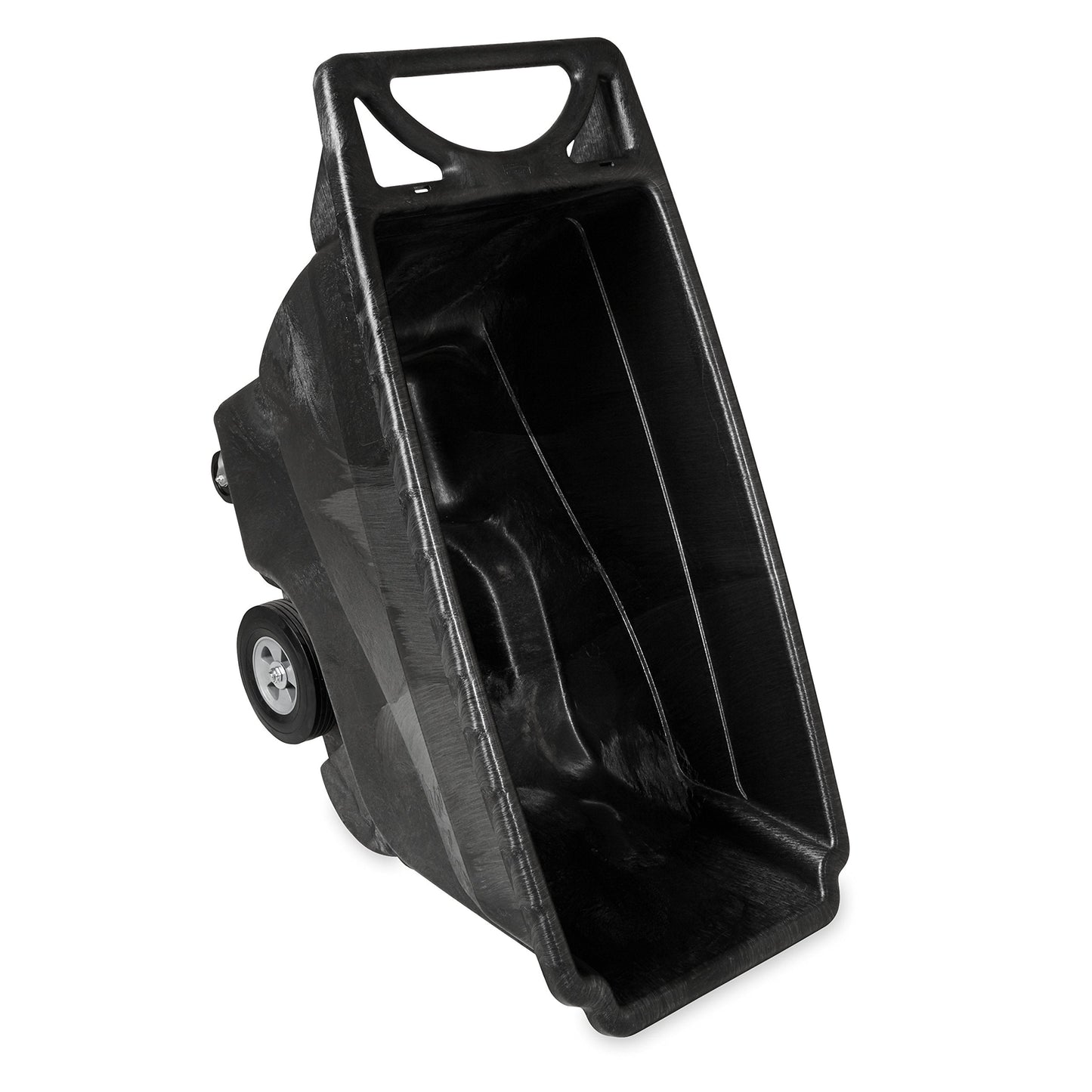 Rubbermaid Commercial Products Tilt Dump Truck/Trash Cart/Garbage Collection/Recycling, 850 lbs 1/2 Cubic Yard Heavy Load Capacity with Wheels, Black, Office/Warehouse/Facility Management