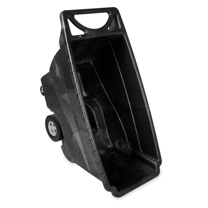 Rubbermaid Commercial Products Tilt Dump Truck/Trash Cart/Garbage Collection/Recycling, 850 lbs 1/2 Cubic Yard Heavy Load Capacity with Wheels, Black, Office/Warehouse/Facility Management