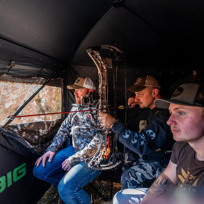 Barronett Blinds® Ace 250, Portable Hunting Blind, Large Pop-Up Hub Blind, Panoramic Shooting Windows, Lightweight, Crater™ Harvest, 75” x 75” x 67”, AC250CH