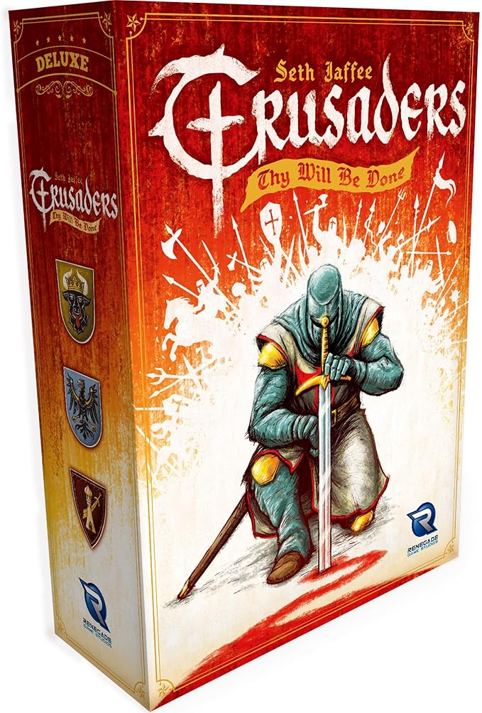 Crusaders: Thy Will Be Done - Medivel Strategy Boardgame Ages 14+ 2-4 Players 45-60 Min