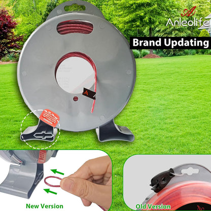 ANLEOLIFE String Trimmer Line - 1-Pound Commercial Square .065-Inch x 370 ft with Built-In Cutter - Orange