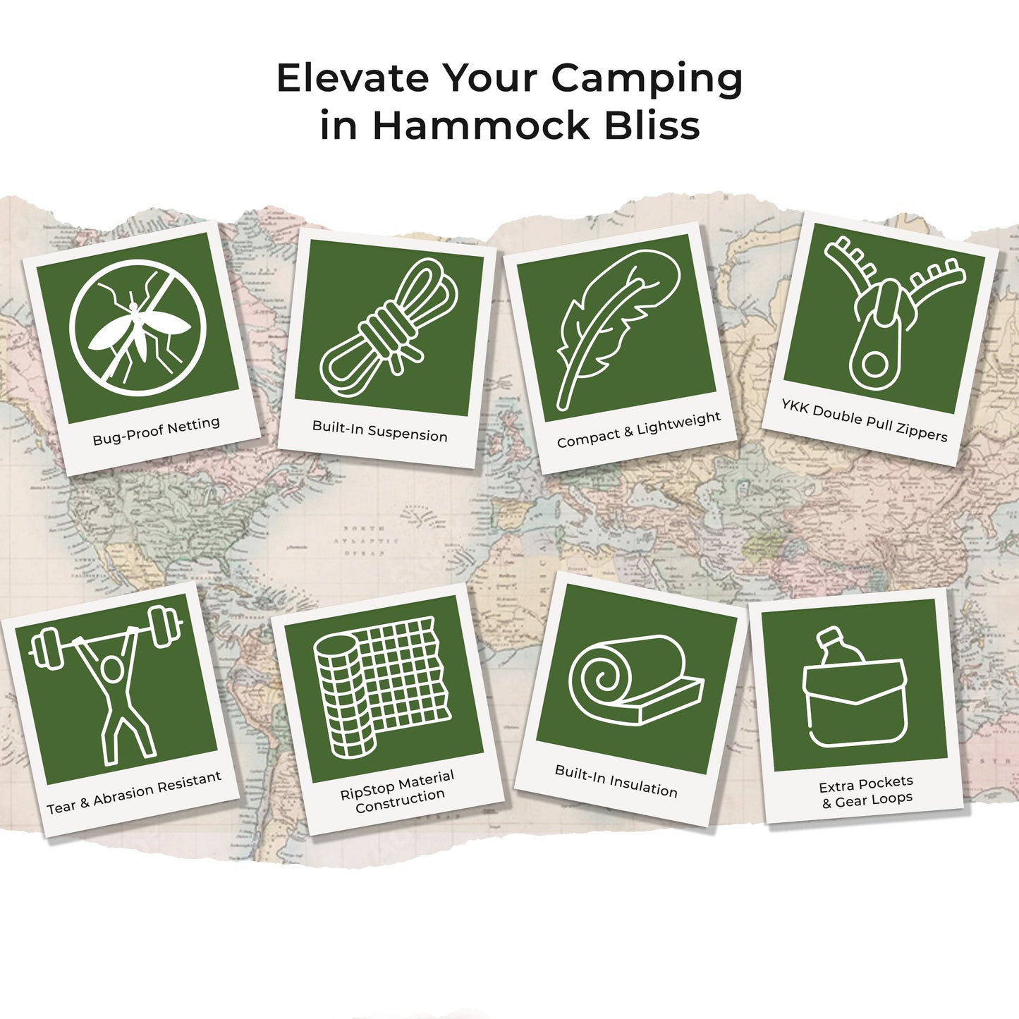Hammock Bliss Sky Bed Bug Free - Insect Free Hanging Tent That Hangs Like A Hammock But Sleeps Like A Bed - Unique Asymmetrical Design Creates An Amazing Lay Flat Camping Hammock Sleeping Experience