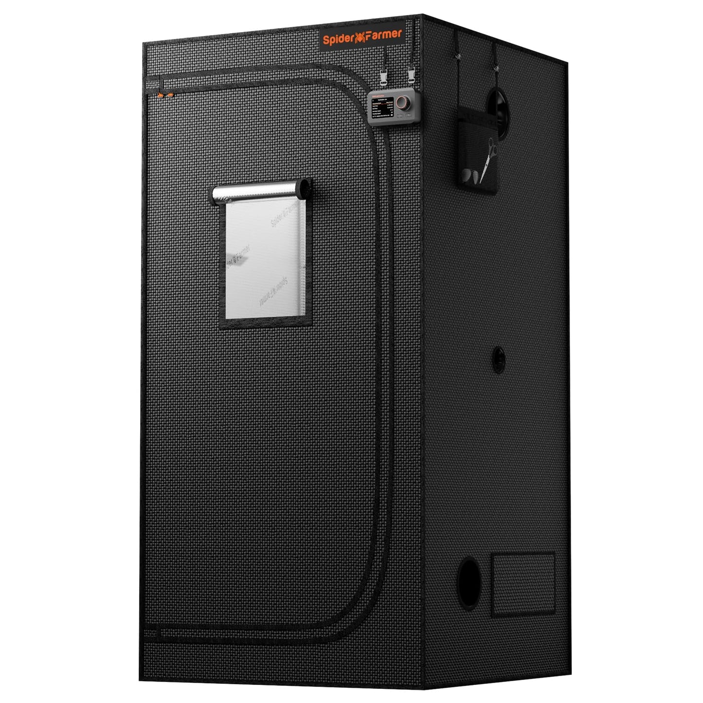 Spider Farmer 3x3 Grow Tent, 36"x36"x72", with Hook for Controller, Enlarged View Window, 1680D Thicken Mylar Canvas, Removable Floor Tray for Indoor Hydroponic Growing for SF2000Pro, SE3000, G3000
