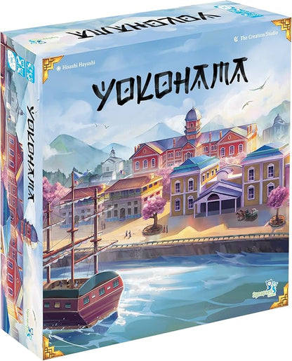 Synapses Games | Yokohama | Strategy Board Game | Worker Placement Set in Japan | 2 to 4 Players | 90 Minutes | Ages 14+