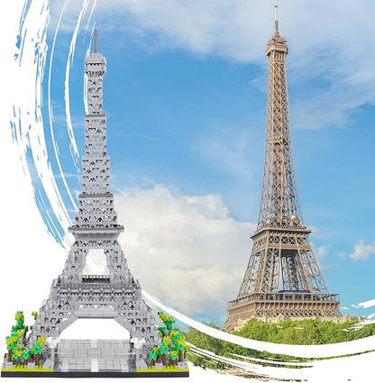 Building Blocks Set 3585 Pieces Architecture Eiffel Tower Model Building Kit World Famous Architecture Model Micro Building Blocks