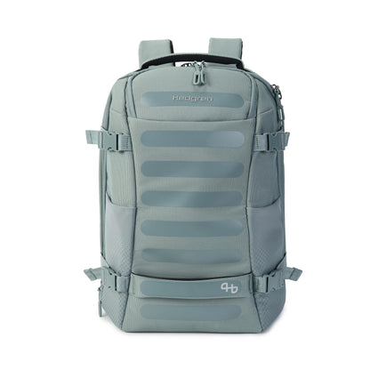 Hedgren | TRIP Travel Backpack – Expandable, Water-Repellent RPET with RFID Blocking, Laptop & Clothing Compartments, Rain Cover & Smart Sleeve for Carry-On | 28.5 L (Grey-Green)
