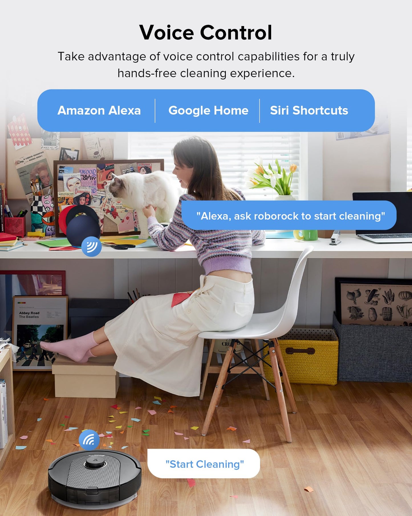 roborock Q7 L5 Robot Vacuum and Mop Combo, 8,000Pa Suction, Upgraded from Q5 Pro, Dual Anti-Tangle System, LiDAR Navigation, Multi-Level Mapping, Self-Charging Robotic Vacuum Cleaner, Black