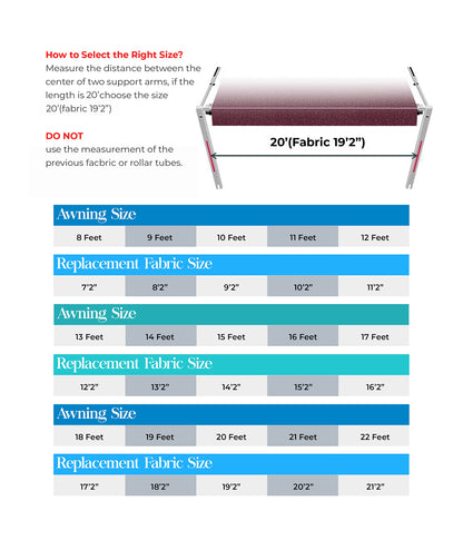 SunWave RV Awning Fabric Replacement | Premium Vinyl Canopy - Burgundy Fade (20')