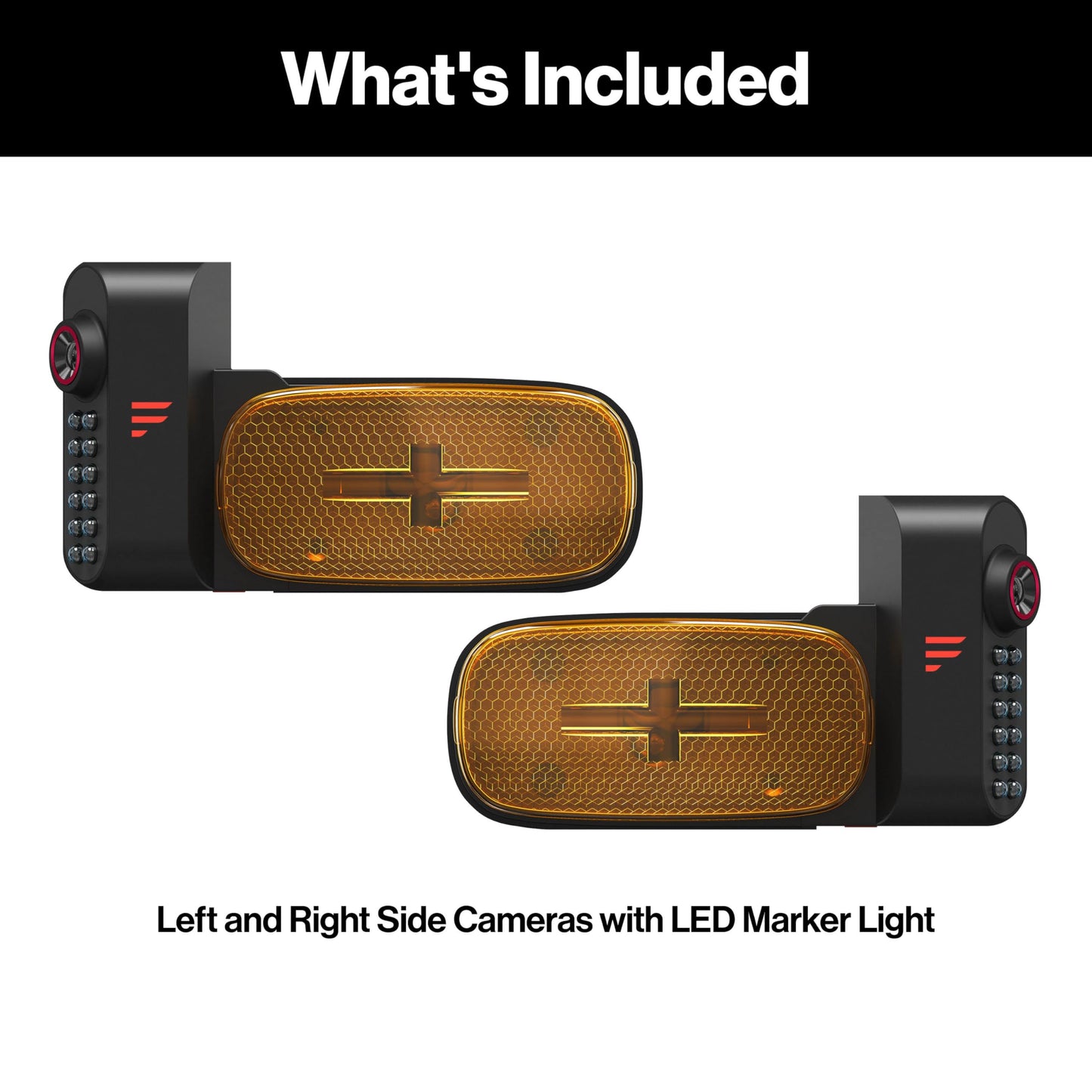 Furrion Vision S+ RV Observation System with Left/Right Side Cameras, Infrared Night Vision, 65-Degree Wide Viewing Angle - FCEFDTASH