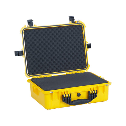 MEIJIA Portable IP67 Waterproof Protective Case,Hard Camera Case,Customized Fit Foam Inserted,Fit for Camera, Equipments, Lens,Drones,19.78“X15.77"x7.41" (Yellow)