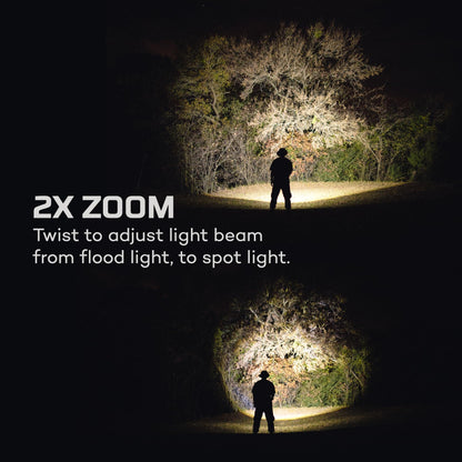 NEBO 12K Flashlight & Portable Charger | 12000 Lumens, 5 Light Modes, Rechargeable, Waterproof & Impact Resistant, Powers USB Devices, Great for Hunting & Camping, Includes USB-C Charging Cable