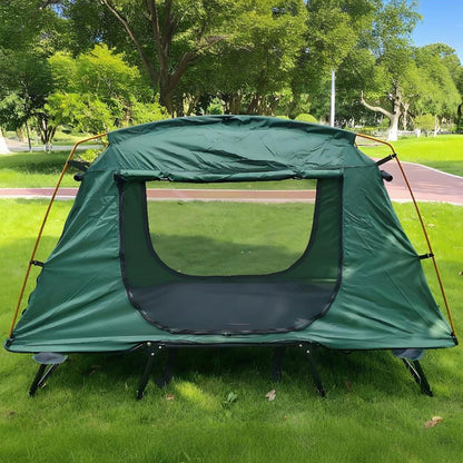 HI SUYI Tent Cot Folding Off The Ground Waterproof Camping Sleeping Bed with Rain Cover