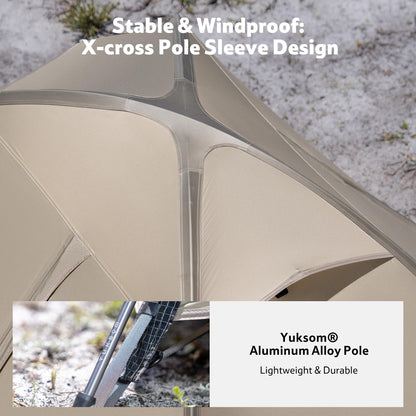 Naturehike Giling 1/2 Person Backpacking Tent 4 Season Lightweight Tent for Hiking & Bikepacking Easy Setup 3000mm Waterproof Ultralight CampingTents for Outdoor Cycling