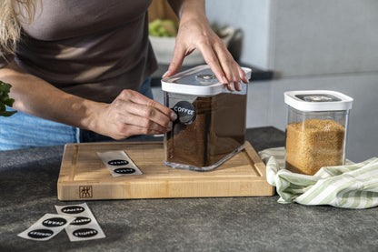 ZWILLING Fresh & Save Cube Box Starter Set, 5-pc, Plastic, Airtight Dry Food Container, Medium Cube Set with Pump
