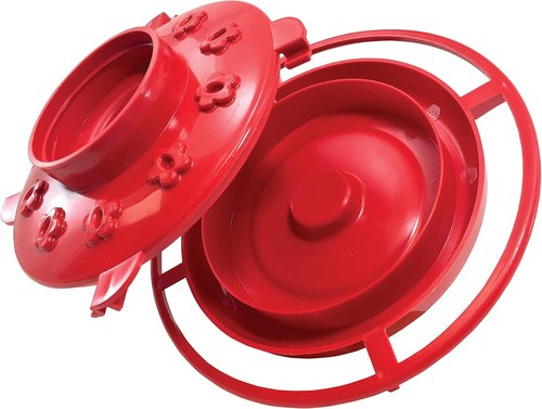 First Nature 3055 Hummingbird Feeder - 32-Ounce Wide-Mouth Reservoir for Easy Filling & Cleaning