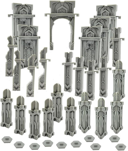 Renegade Game Studios Heroscape The Ruins at Laur's Edge Terrain Expansion Stackable Wall Pieces