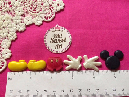 Complete Mickey Mouse - (Measurements Second Picture/No Returns) - Silicone mold Cupcake Toppers Mold By Oh! Sweet Art