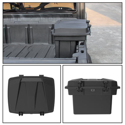 SAUTVS Double Layer Cargo Storage Box for Can-Am Defender/Commander, Removable Rear Cargo Box Bed Trunk Storage Bin for Can Am Defender HD5 HD7 HD8 HD9 HD10 Max/Commander Accessories