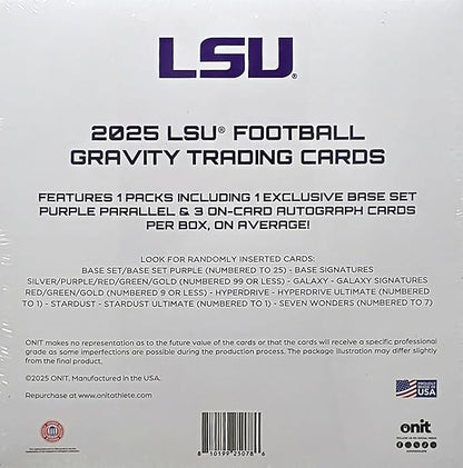 2025 Onit Gravity College Football Card Breaker Edition Box (LSU Tigers)