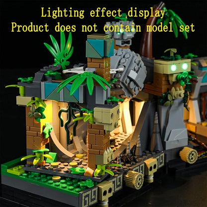 LED Light Kit Compatible with Lego Temple of The Golden Idol - for Indiana Jones 77015 Model Set (Model Set Not Included)