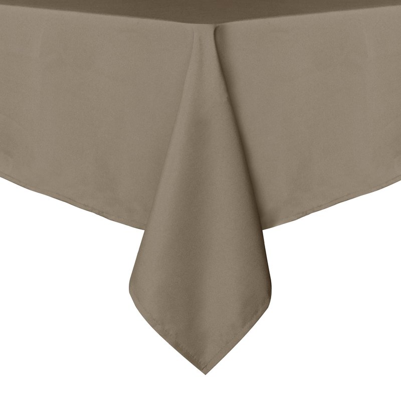 sancua Rectangle Tablecloth - 60 x 120 Inch - Stain and Wrinkle Resistant Washable Polyester Table Cloth, Decorative Fabric Table Cover for Dining Tables, Buffet Parties and Camping, Taupe