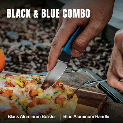 Kizer Mini Momo EDC Pocket Knife, 154CM Blade, Black & Blue Aluminum