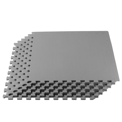 We Sell Mats 1/2 Inch Thickness Multipurpose EVA Foam Floor Tiles, Interlocking Floor Mat for Indoor Gym and Home Use, 24 in x 24 in, Light Gray