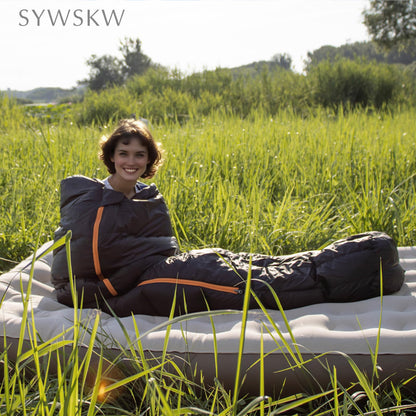 SYWSKW Down Sleeping Bag with Pillow for Backpacking,15℉ 5℉ 0℉ Wide Down Sleeping Bag (86.6 in x 33.5 in) for Adults,Teens,Youth Camping and Hiking Outdoor with 680FP Duck Down