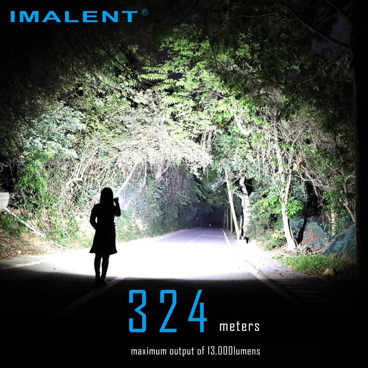 IMALENT MS03 Brightest EDC Flashlight 13000 Lumens, Cree XHP70.2nd LEDs Super Bright Led Rechargeable Flashlight, Suitable for Searching, Patrol and Fishing