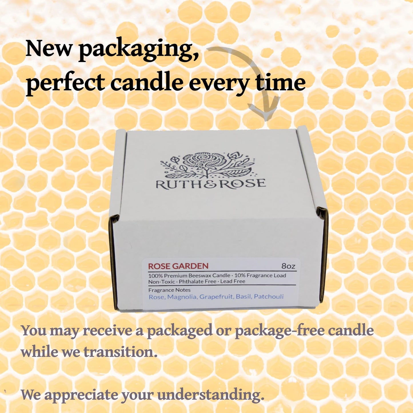 RUTH & ROSE Coffee Shop Scented Candle, 100% Beeswax Candle for Home, 8oz, +65 Hours Burn Time, Aromatherapy Non Toxic Candles, Gift for Women & Men, Made in USA, Perfect for Travel or Gifting