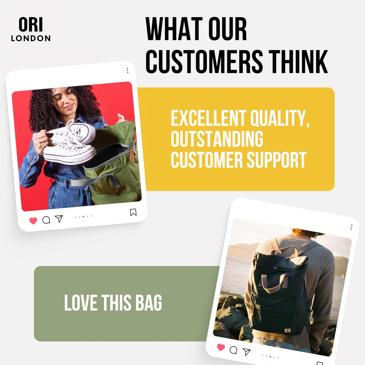ORI LONDON Travel Backpack - Medium Nylon Rolltop Backpack for Men & Women with Multiple Pockets for Laptop, Phone, Keys, Wallet, Bottles - The Canfield, Taupe, 16.5x11.8x4.7”