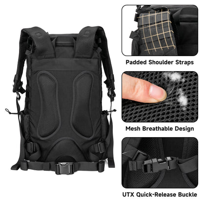 EXCELLENT ELITE SPANKER Tactical Military Backpack 35L Camping Hiking Backpack for Men and Women for Outdoor Hiking, Trekking, and Travel(Black)
