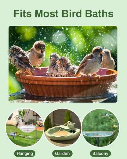 Skiennix Bird Bath Purification Disk - Pure Copper Solar Power Fountain for Hummingbirds & Bees