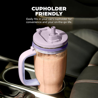 Ninja Blendboss™ Personal Blender - Smoothies & Frozen Drinks | 26oz Tumbler with Leak-Proof Lid & Straw | Auto-iQ Technology