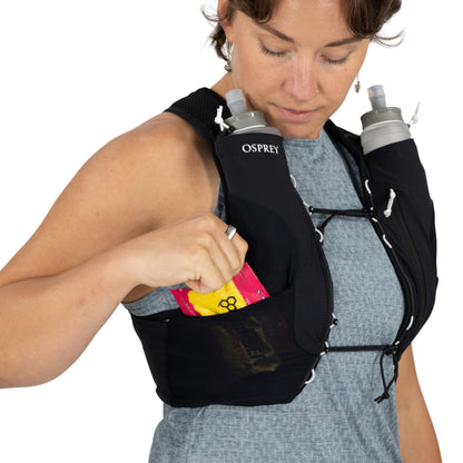Osprey Dyna LT Women's Running Hydration Vest with Hydraulics Soft Flasks - Lightweight Water Pack with Pockets, Dawn Blue, Large