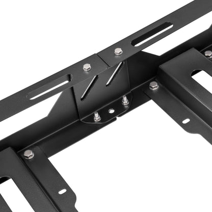ECOTRIC 50" x 39" x 4.75" Roof Rack Cargo Basket W/Cross Bars Fit for Car SUV Pickup Truck Van Universal Top Cargo Carrier Metal Luggage Storage Holder Basket Rack for Travel 150Lbs Steel Black