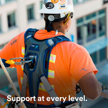 3M DBI-SALA ExoFit X300 Comfort Construction Positioning Safety Harness, Construction Fall Protection, Aluminum Back and Hip D-Rings, Auto-Locking Quick Connect Leg and Chest Buckles, 1113133, 2X