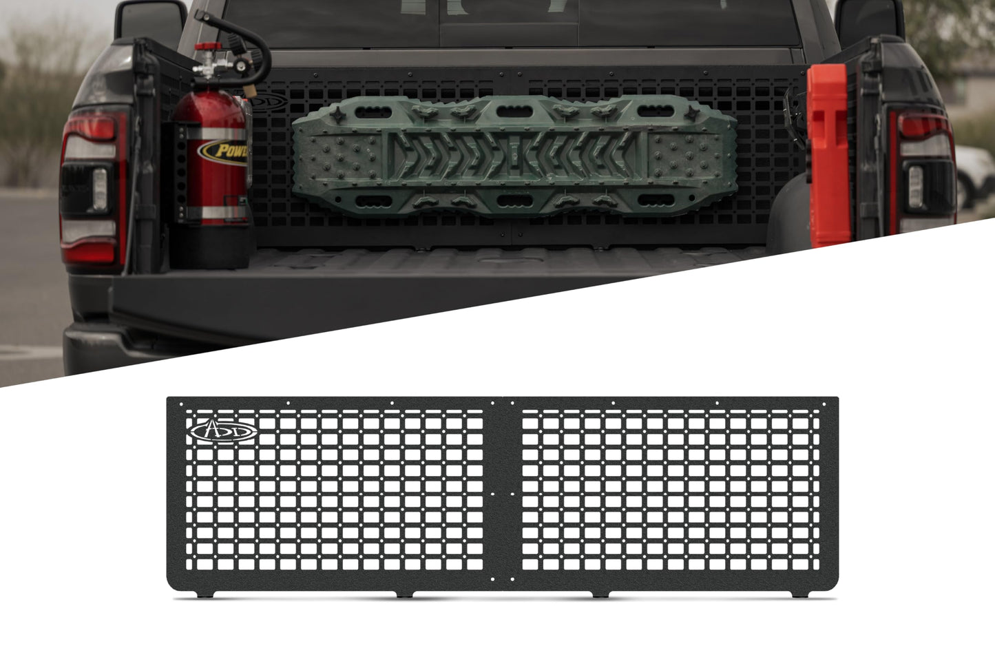 ADD Offroad Bed Cab Molle Panels for 2019-2024 Ram HD 2500/3500 | Mounts Tools, Recovery Gear, & Off-Road Supplies | Rigid Fitment | Hammer Black Powder Coat | Steel Construction | Made in the USA