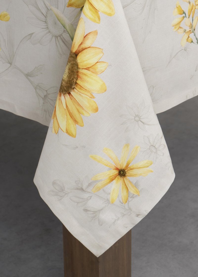 Maison d' Hermine Table Cloth Rectangle Table 100% Cotton 70 x 90 Inches Tablecloth Reusable Decorative for Dining Kitchen Room Farmhouse Home Gifts for Mothers Day Spring Summer - Candice