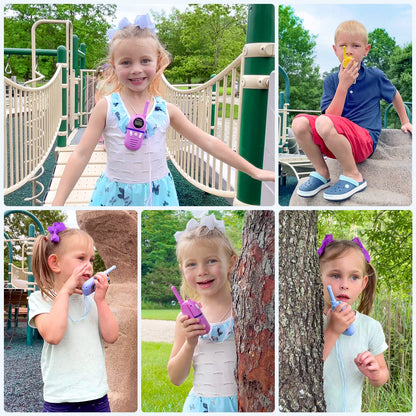 Inspireyes Walkie Talkies for Kids Rechargeable,Toys for Boys and Girls Ages 3-12, 3 Pack Long Range 2-Way Radios, Birthday Gifts,Christmas Stockings, Outdoor Play, Family Games, Hiking Camping Gear