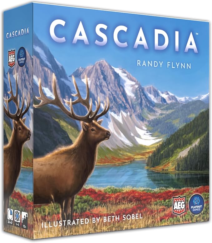 AEG &amp Flatout Games | Cascadia - Award-Winning Board Game Set in the Pacific Northwest | Easy to Learn | Quick to Play | Ages 10+