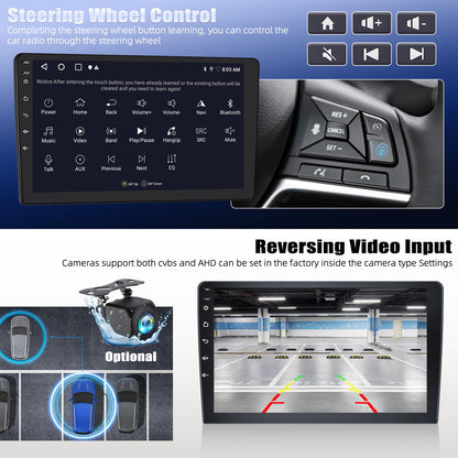 4 Core 2+64G Android 15 Car Stereo for Jeep Compass 2017-2020 with Wireless CarPlay&Android Auto,10.1" Touchscreen GPS Radio with 5G WiFi,Bluetooth,FM RDS,EQ,SWC and Backup Camera