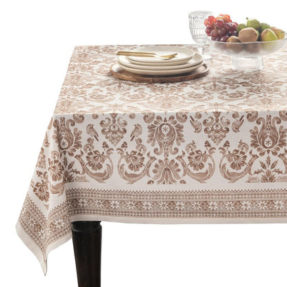 Maison d' Hermine Table Cloth Square Table 100% Cotton 54 x 54 Inches Fall Tablecloth Reusable Everyday Use for Thanksgiving Christmas Decorations Dining Farmhouse Party (Allure)