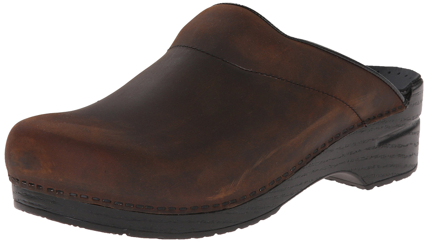 Dansko Men's Karl Antique Brown/Black Sole Mule 12.5-13 M US