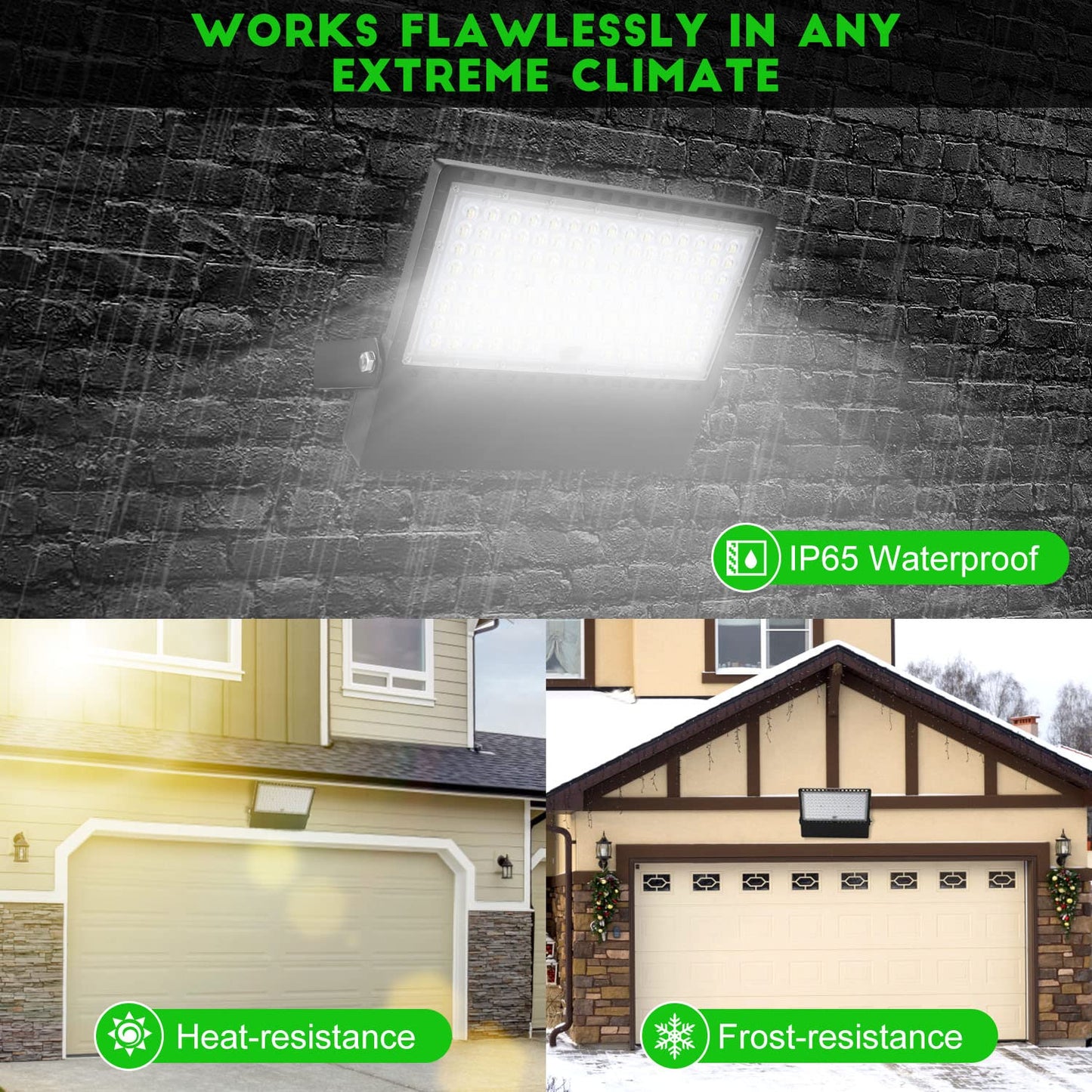 Juyace Led Stadium Flood Light Outdoor 36000Lm 1500W Equivalent Super Bright Commercial Area Lighting 100-277V 5000K Daylight IP65 Waterproof Arena Lights for Sport Fields and Courts